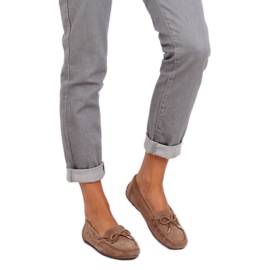 Mocassini da donna beige R812 Khaki marrone multicolore 2