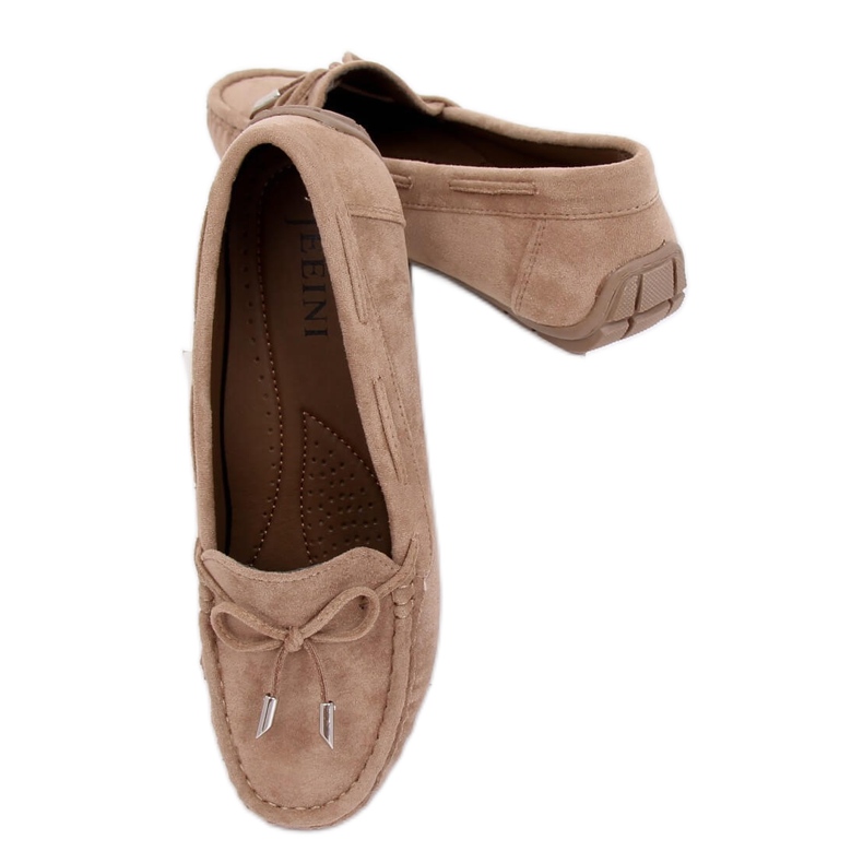 Mocassini da donna beige R812 Khaki marrone multicolore 1