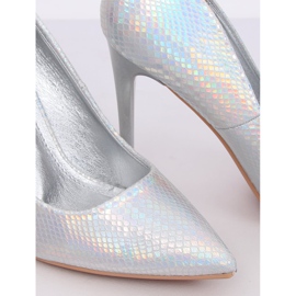 Décolleté su spilla olografica argento NF-52 Silver grigio 2