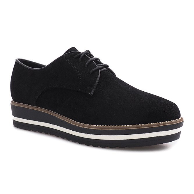 Scarpe stringate nere di Paulette nero 1