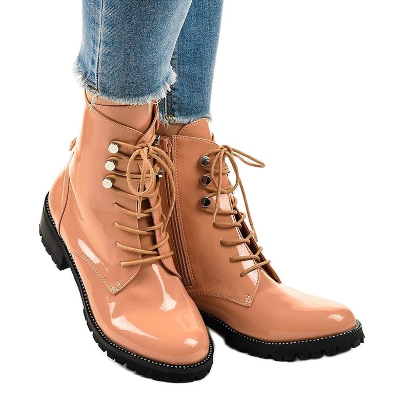 Stivali alti da donna rosa XW37278 1