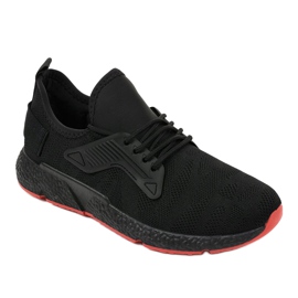 Scarpe stringate sportive nere WB800 nero 1