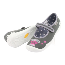 Scarpe per bambini Befado 114Y370 rosa grigio 4