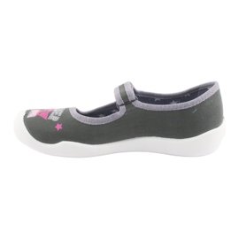 Scarpe per bambini Befado 114Y370 rosa grigio 2