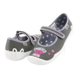 Scarpe per bambini Befado 114Y370 rosa grigio 3