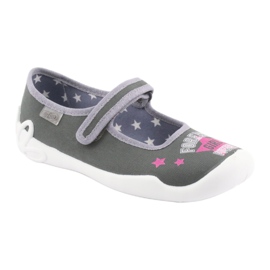 Scarpe per bambini Befado 114Y370 rosa grigio 1