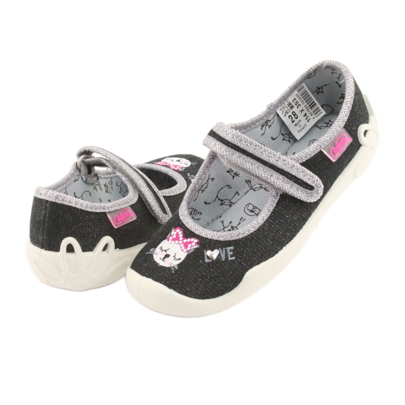 Scarpe per bambini Befado 114X353 nero grigio 3