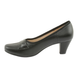Pompe in pelle femminile Gregors 570 neri nero 2