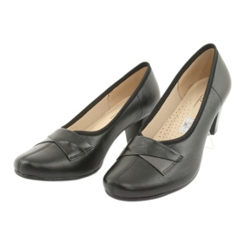 Pompe in pelle femminile Gregors 570 neri nero 3