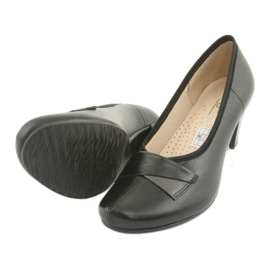 Pompe in pelle femminile Gregors 570 neri nero 5