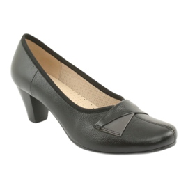 Pompe in pelle femminile Gregors 570 neri nero 1