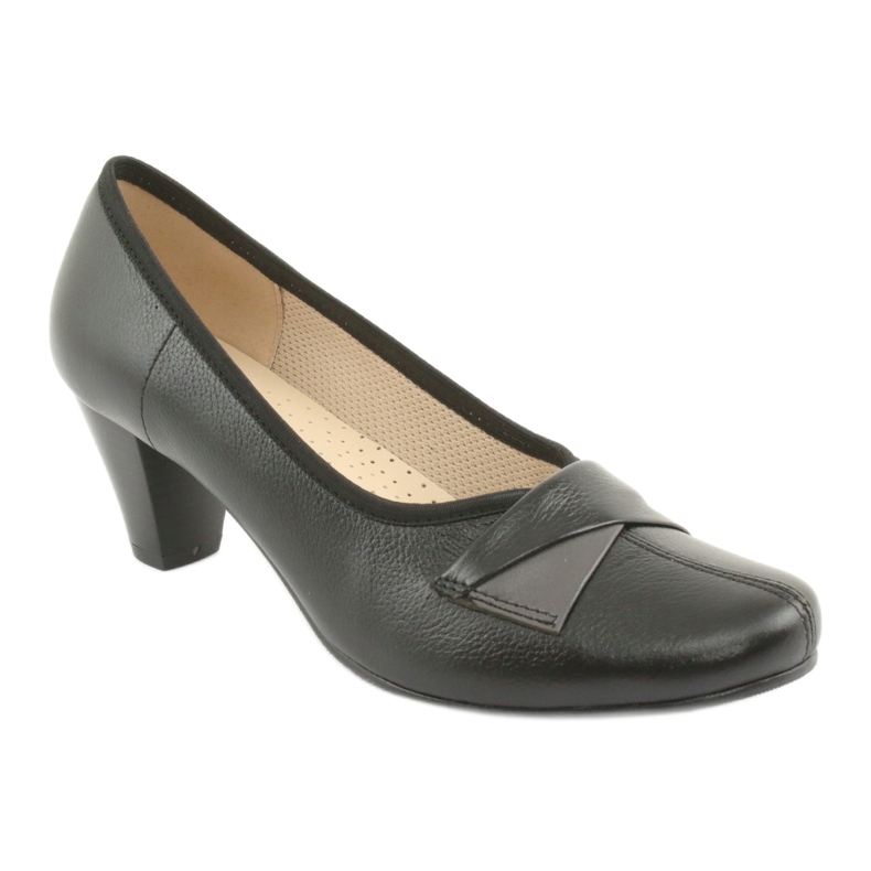 Pompe in pelle femminile Gregors 570 neri nero 1