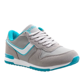 Sneakers sportive B1573-3 Grigie grigio 2