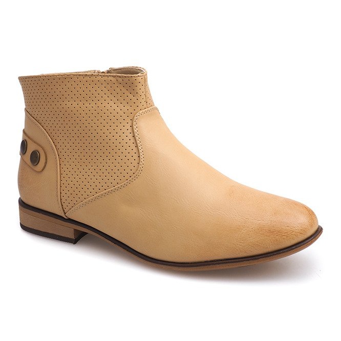 Stivali eleganti, scarpe CM06 Beige 1