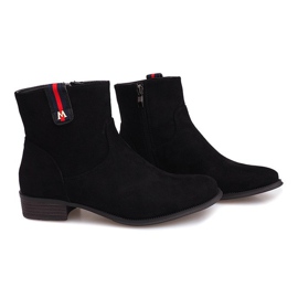 Stivaletti in pelle scamosciata Jodhpur 8H8588 Nero 1