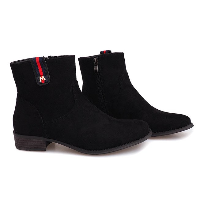 Stivaletti in pelle scamosciata Jodhpur 8H8588 Nero 1