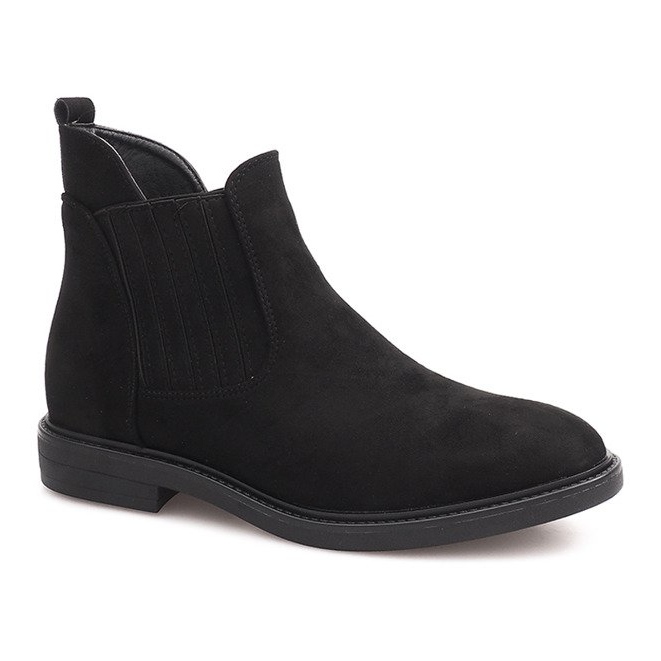 Stivali Scamosciati Con Elastico 1541 Nero 1