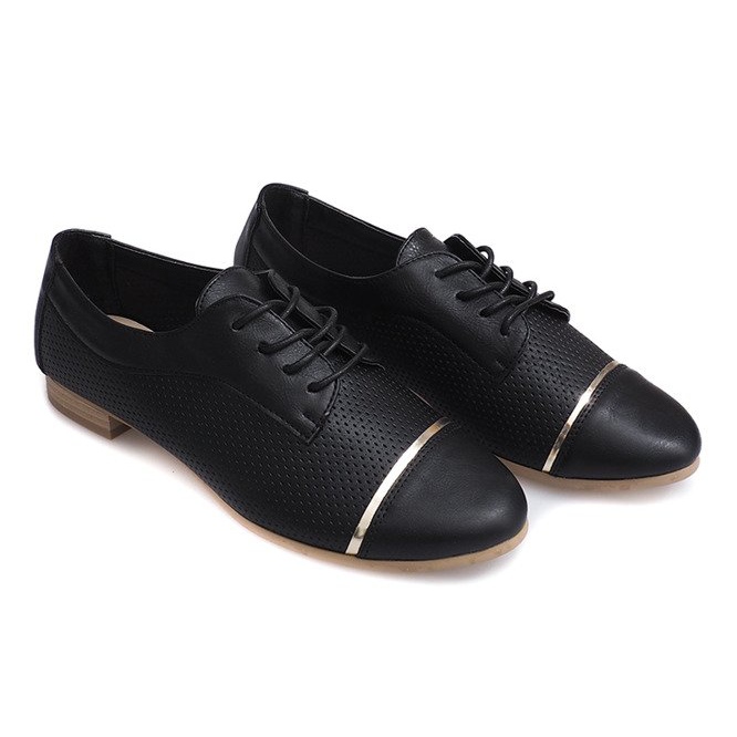 Scarpe jazz traforate da donna 6-154 nere nero 1