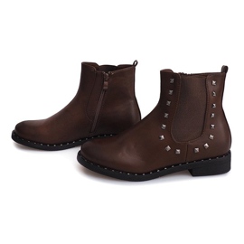 Stivali Con Borchie Z-01 Camel marrone 1