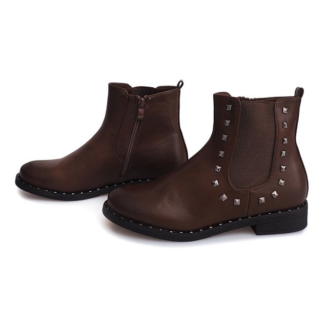 Stivali Con Borchie Z-01 Camel marrone 1
