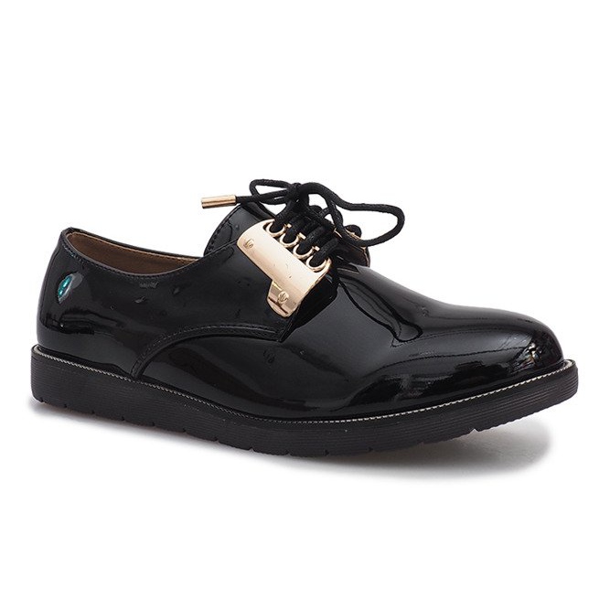 Scarpe laccate nere di Rose nero 2