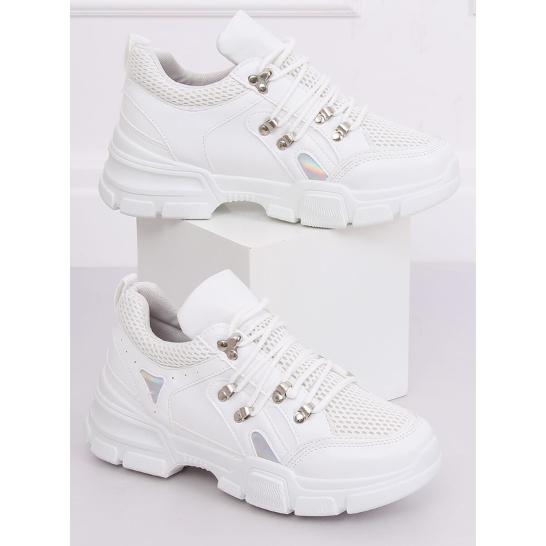 Bianco CB19080 Scarpe sportive bianche bianca 1