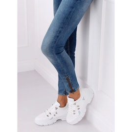 Bianco CB19080 Scarpe sportive bianche 2