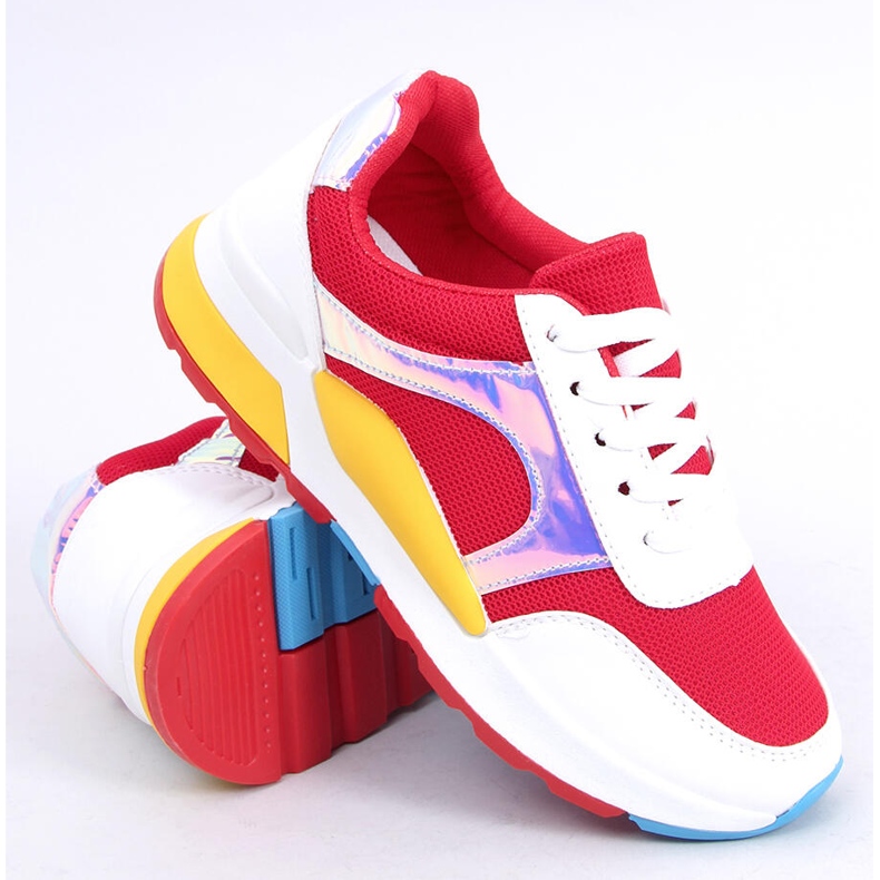 Scarpe sportive da donna multicolore 19017 Red 2