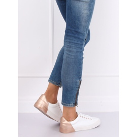 Sneakers donna bianche e champagne A88-29 W-CHAMPAGNE bianco multicolore 1