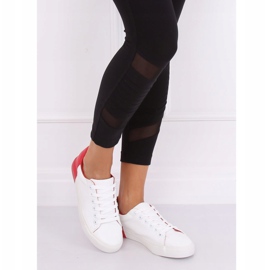 Sneakers da donna bianche e rosse A88-29 W-RED bianca rosso 1