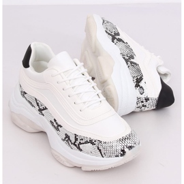 YY-02 Scarpe sportive bianche serpente bianco multicolore 2