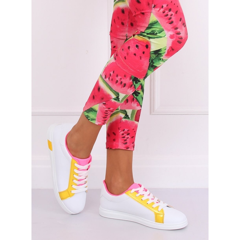 Sneakers da donna W-3116 Giallo bianco multicolore 1