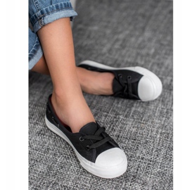 J. Star Scarpe da ginnastica basse alla moda nero 2