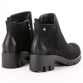 Comodi stivali con tacco alto VINCEZA nero 1