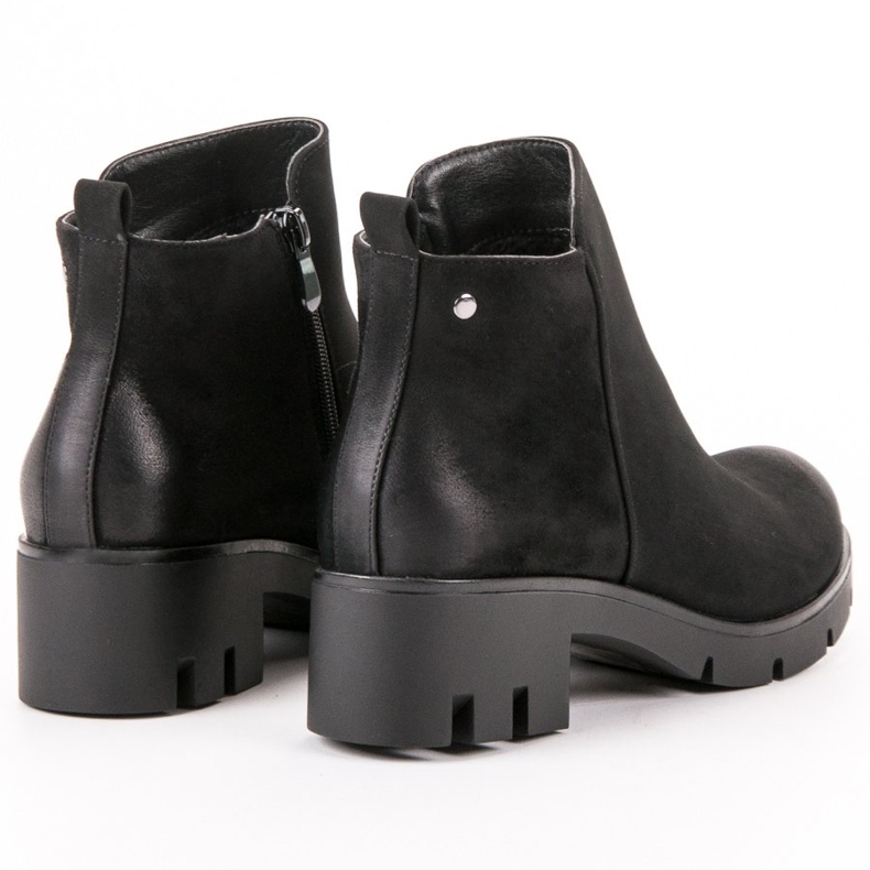 Comodi stivali con tacco alto VINCEZA nero 1