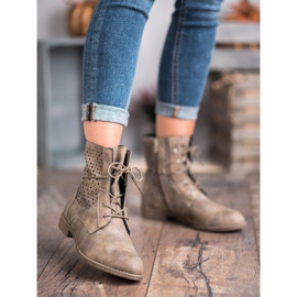 Groto Gogo Stivali alla moda allacciati verde 2