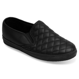 Sneakers trapuntate Slip On 5077 Nero 1