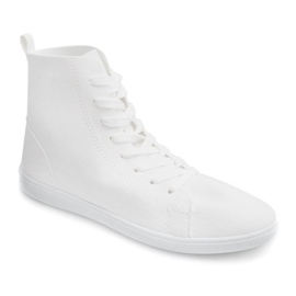 Sneakers Alte In Tessuto 351 Bianco 1