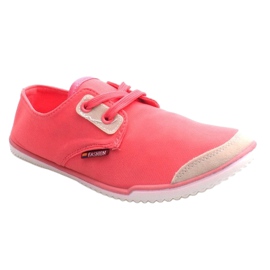 Sneakers stringate rosa in Lycra 899 1