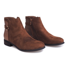 Stivaletti in camoscio Stivaletti Chelsea HQ873 Camel marrone 1