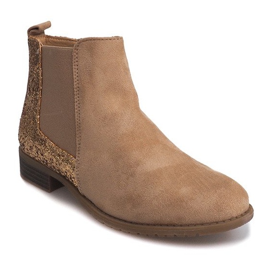 Stivaletti in pelle scamosciata Jodhpur C178 Beige 2