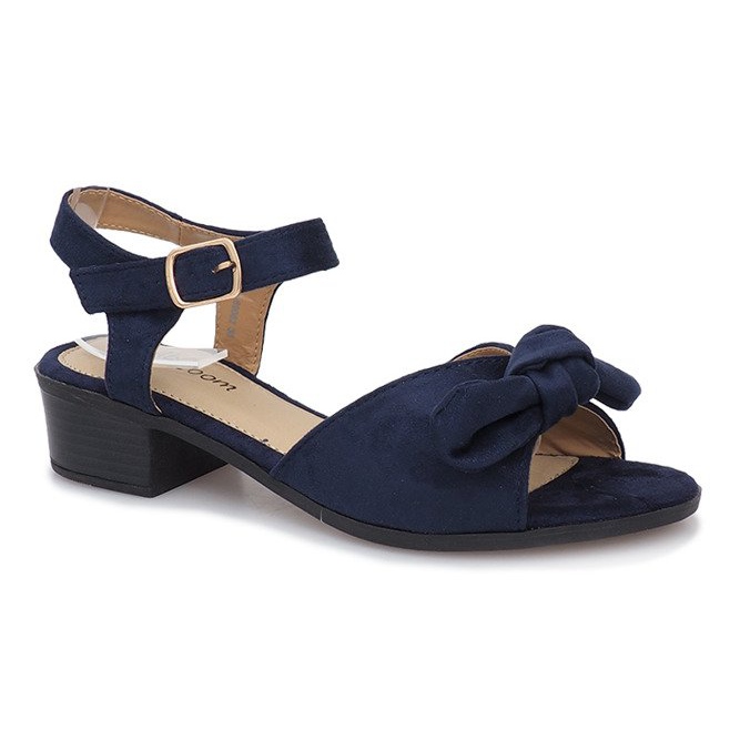 Sandali blu navy con tacco alto di Noemia 1