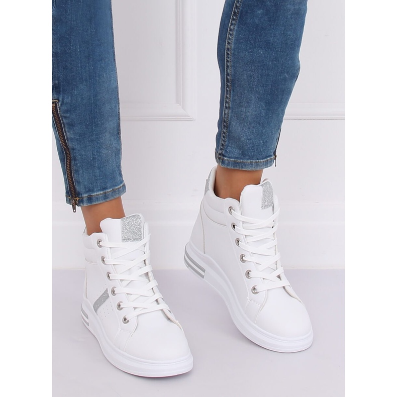 Sneakers bianche CB-19078 BIANCO / ARGENTO 1