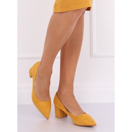 Décolleté con tacco largo giallo KJ-10 Giallo 2