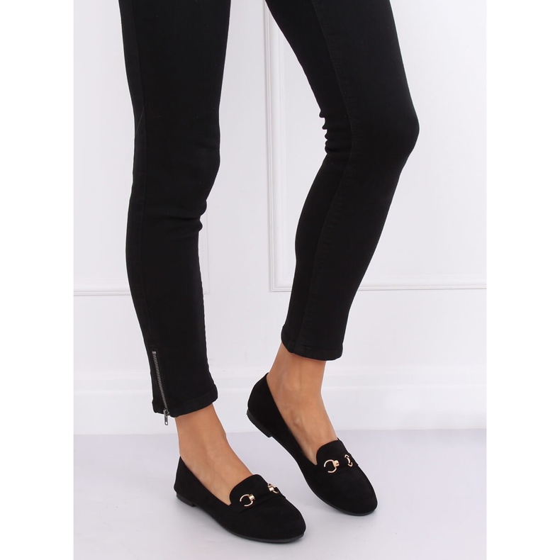 Mocassini da donna neri 99-259 Black nero 2