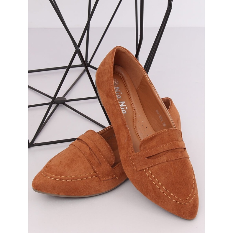 Mocassini da donna cammello 99-262 Camel marrone 1