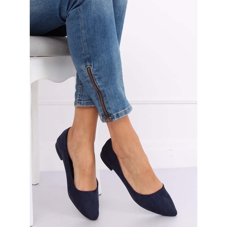 Ballerine con punta a mandorla blu navy RC-76 Navy 1