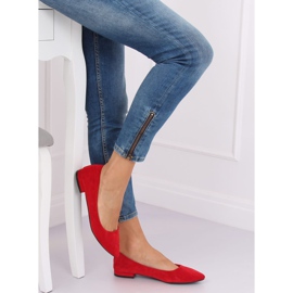 Ballerine con punte a mandorla rosse RC-76 Red rosso 1