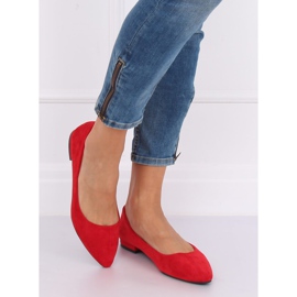 Ballerine con punte a mandorla rosse RC-76 Red rosso 2