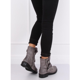 Stivali grigi con pelliccia 1061A-PA Grey grigio 1